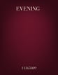 Evening SATB choral sheet music cover